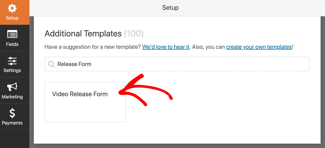 Release form template