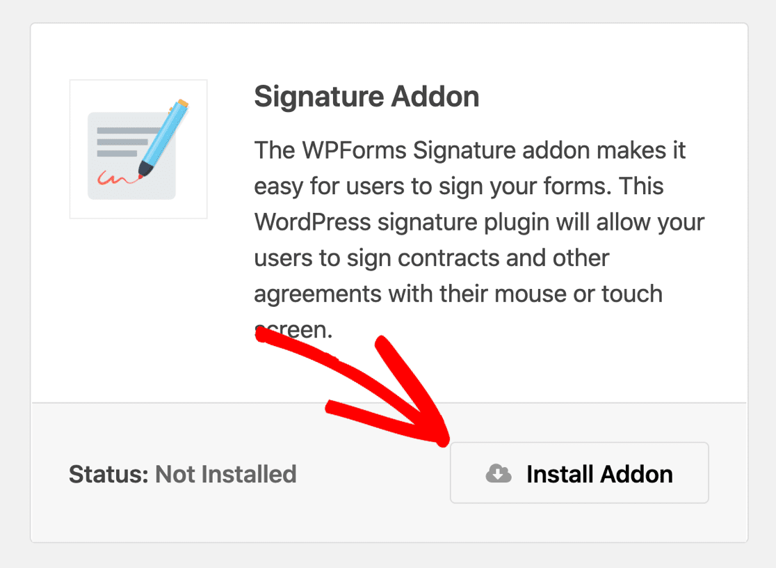 Signature addon for WPForms