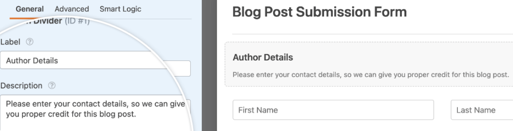 How to Add Extra Text and Descriptions to Forms