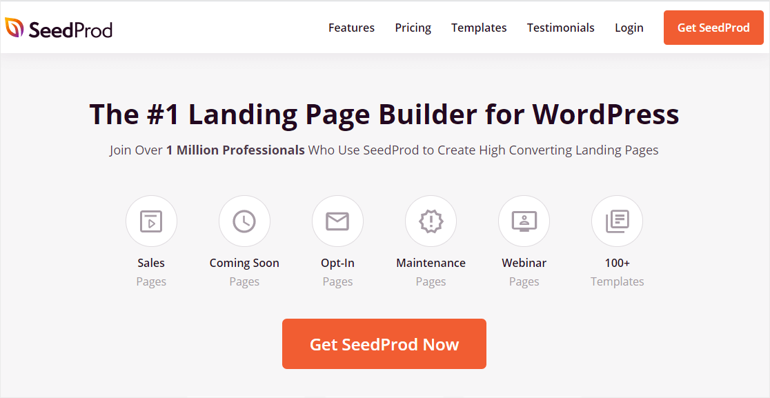 seedprod homepage