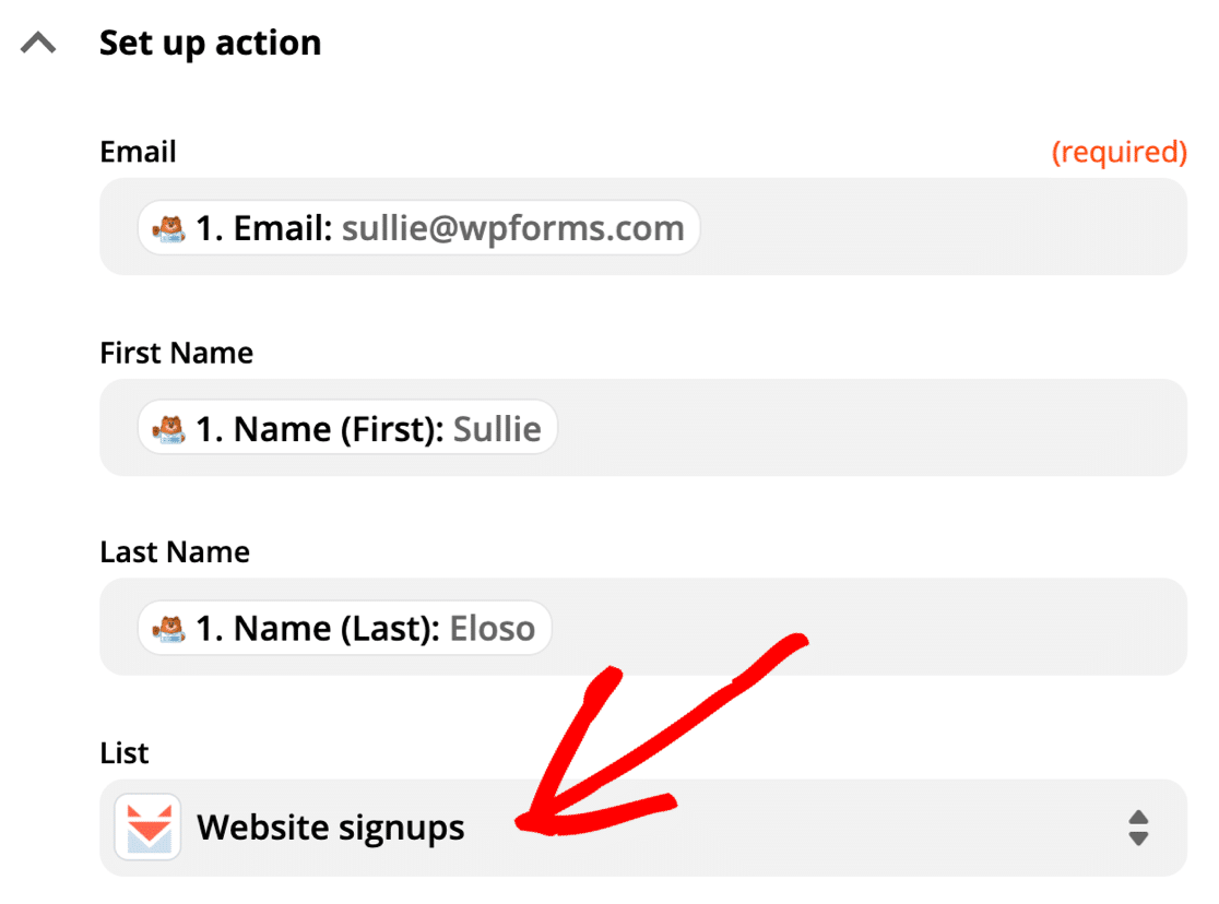 Choose SendFox list for new WordPress subscribers