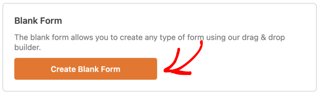Creating a blank form