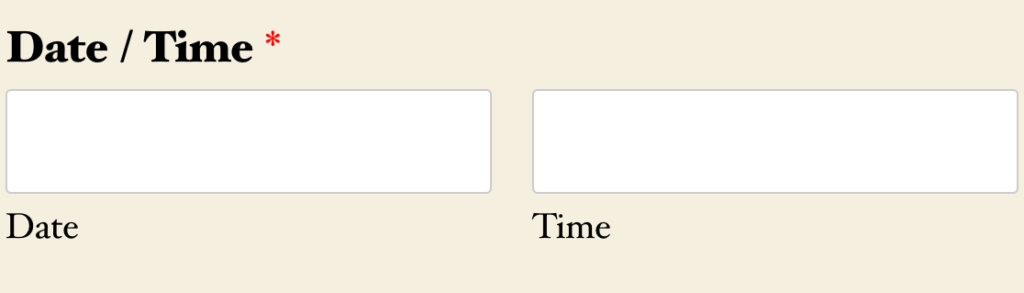 How to Customize the Date / Time Field in WPForms