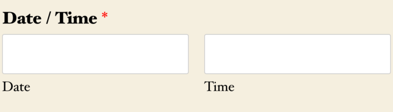 How to Customize the Date / Time Field in WPForms