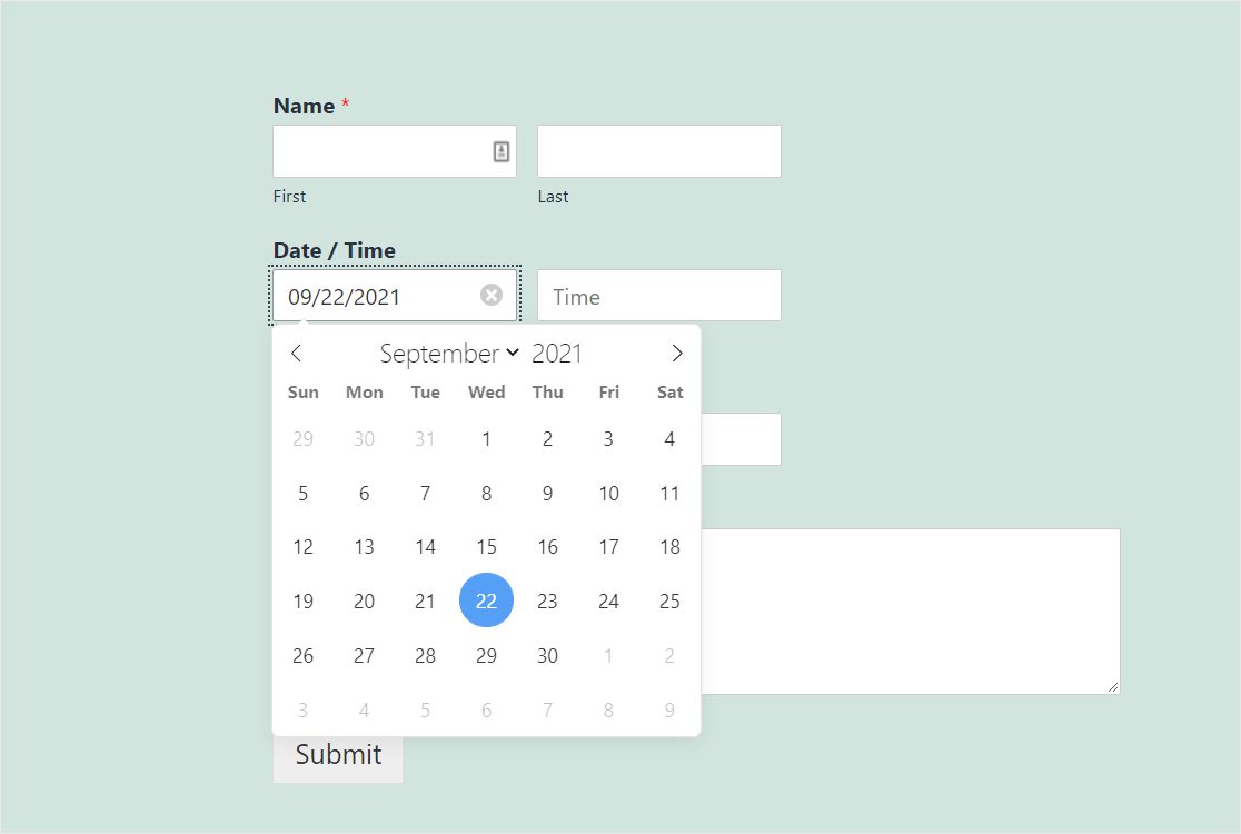 How to Create a WordPress Form With a Date/Time Picker