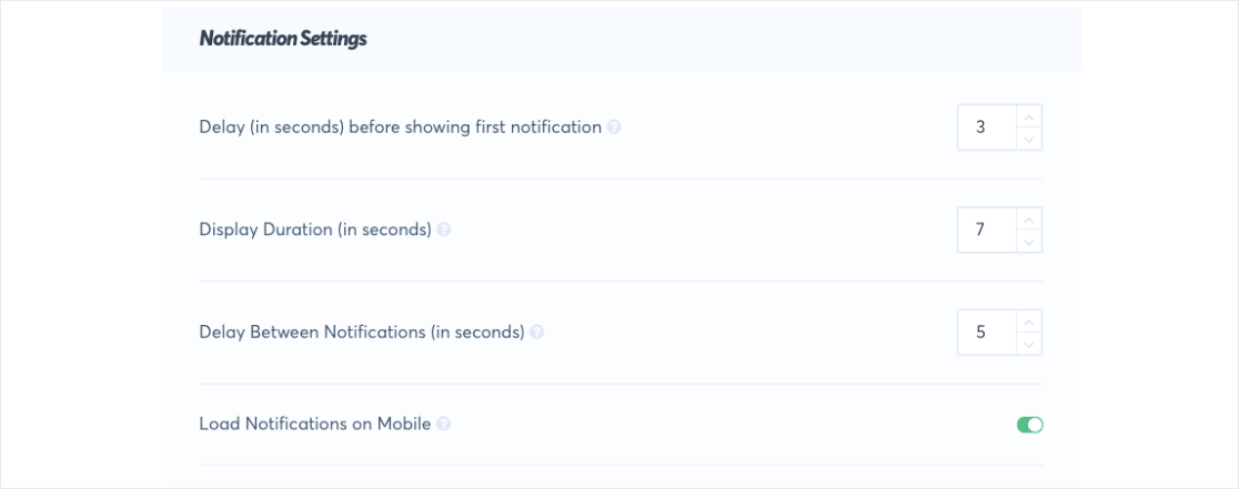 Notification setting for TrustPulse review