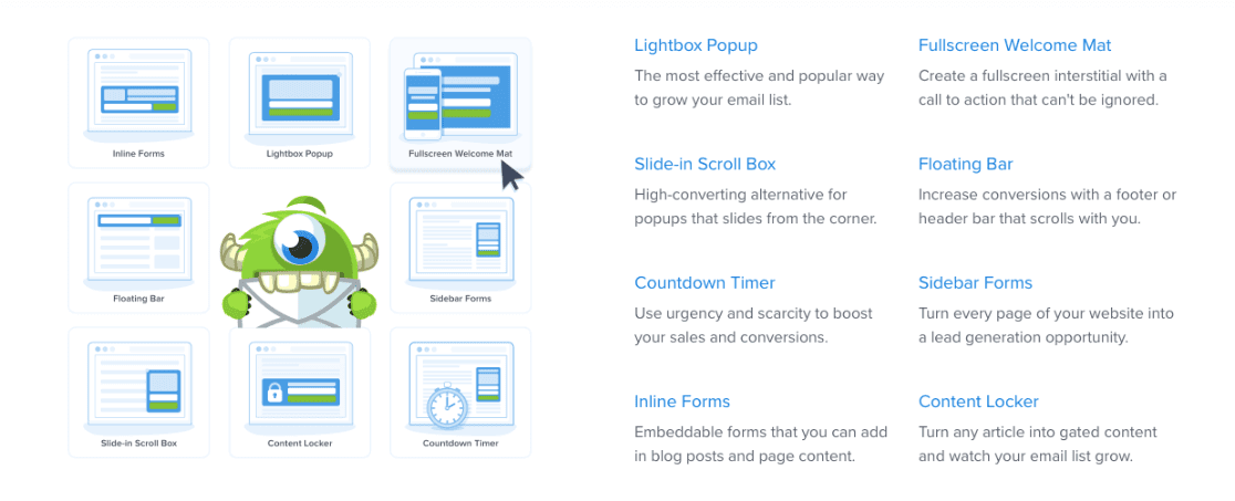 optinmonster campaign types for review-min