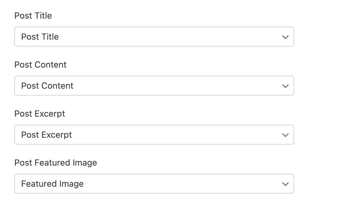 Mapping fields in a form to post metadata