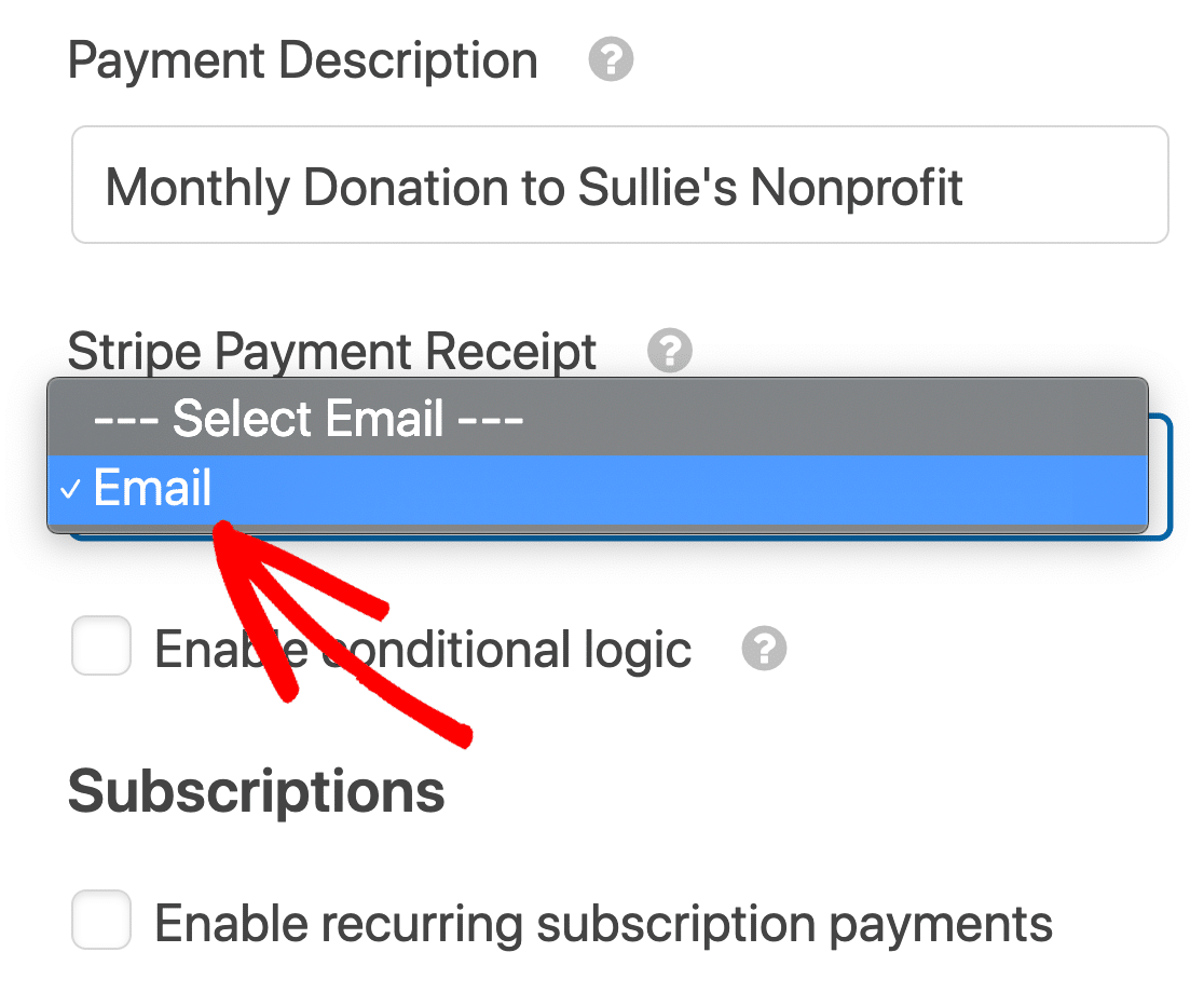 Description for WordPress recurring payments 