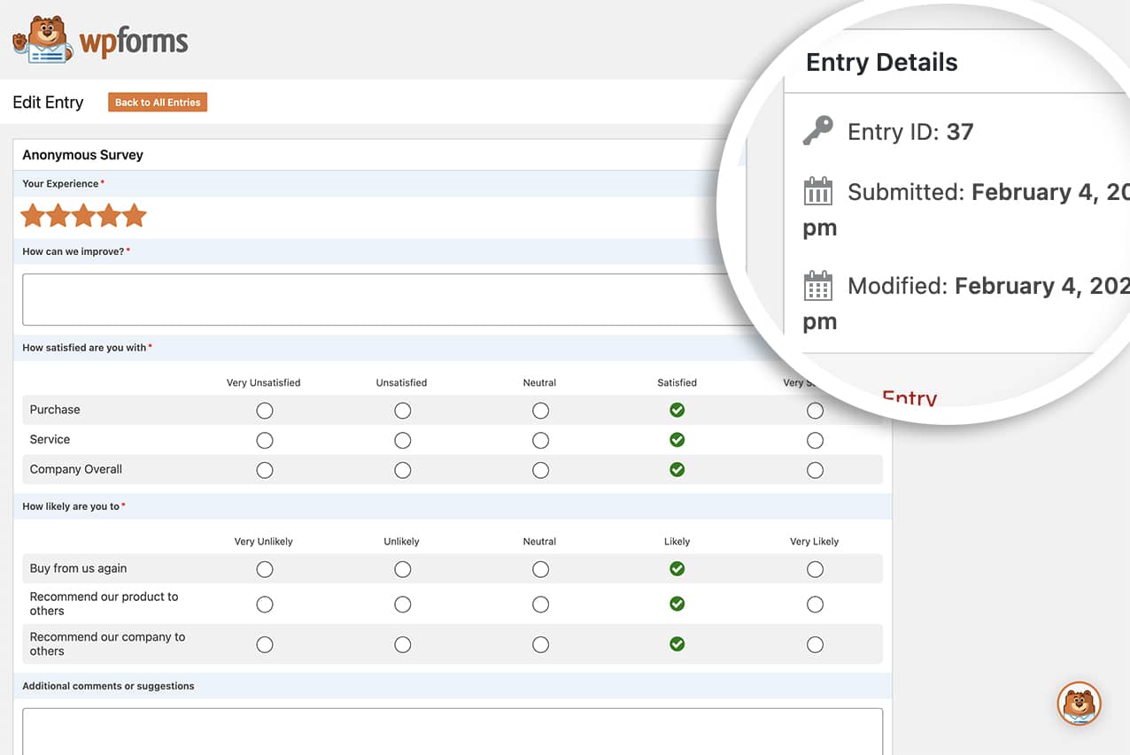 Now you have a fully anonymous form for logged in users