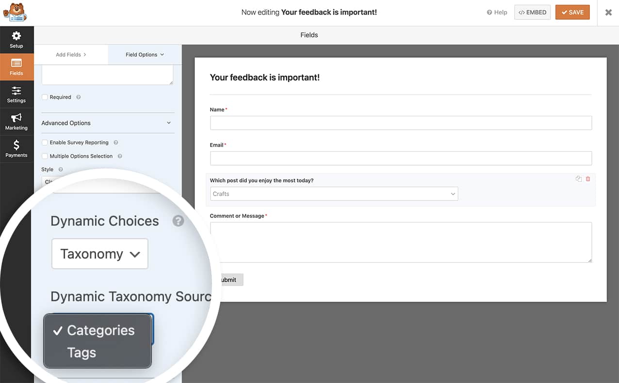 How to Exclude Posts, Pages or Categories From Dynamic Choices