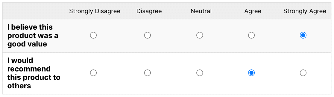 How to Add a Likert Scale Field to WPForms