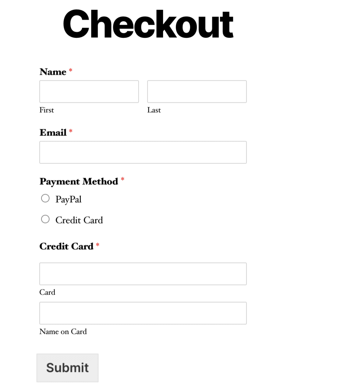 How To Allow Users To Choose A Payment Method On Your Form