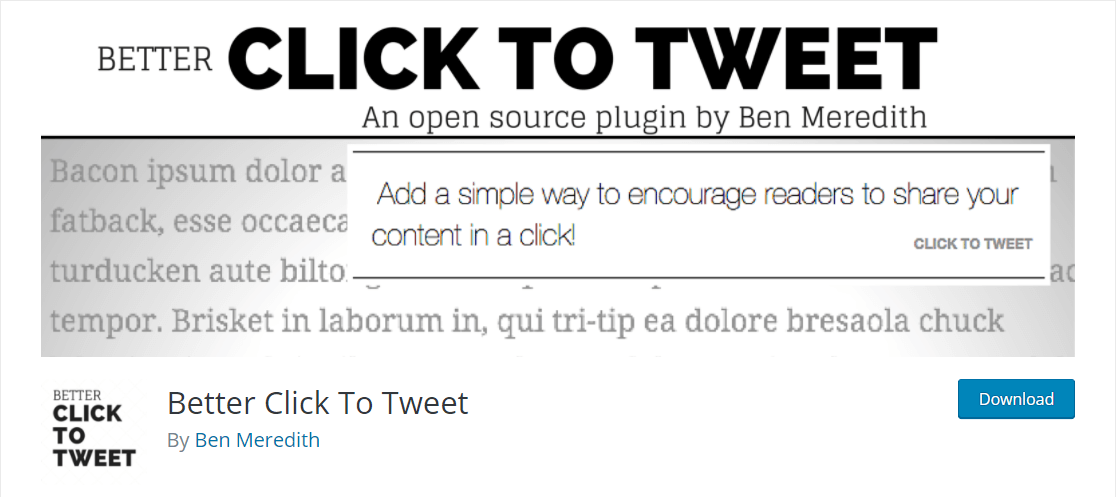 better click to tweet best social media plugin wordpress