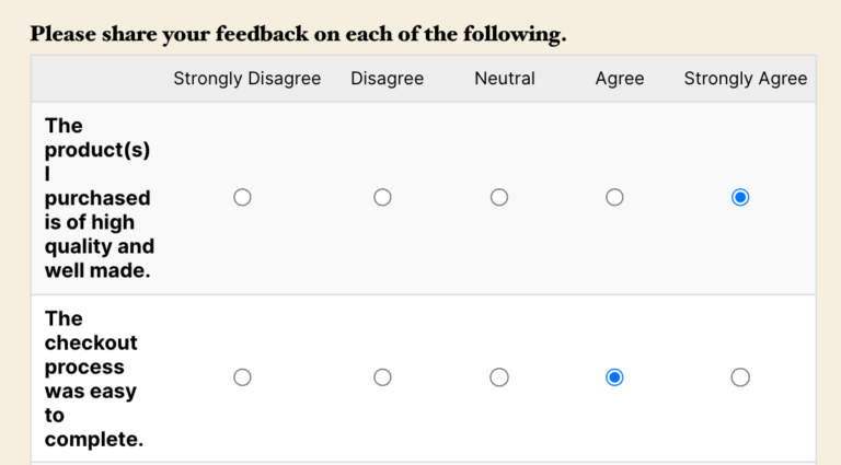 How to Add a Likert Scale Field to WPForms