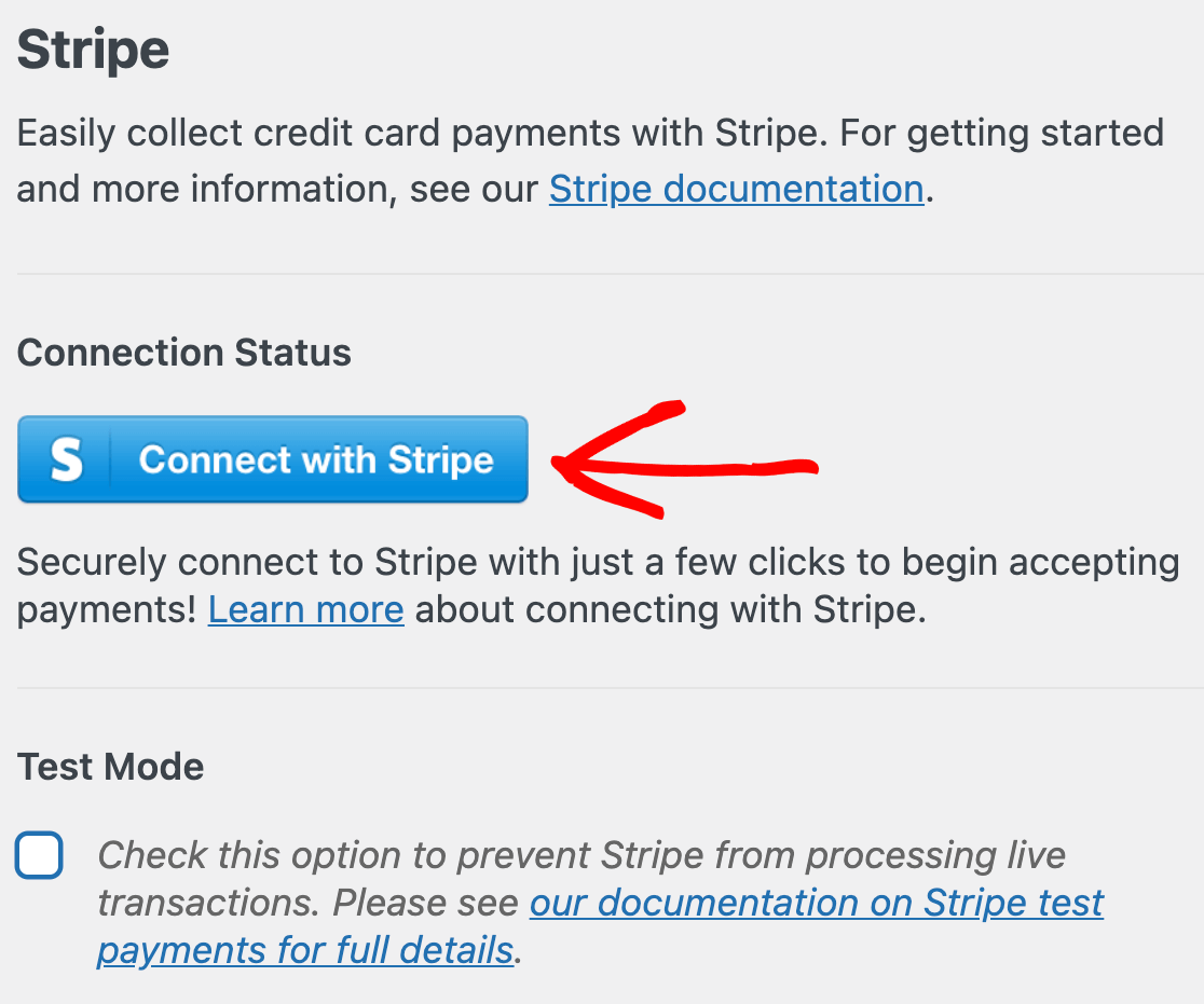 Connect with Stripe - WPForms