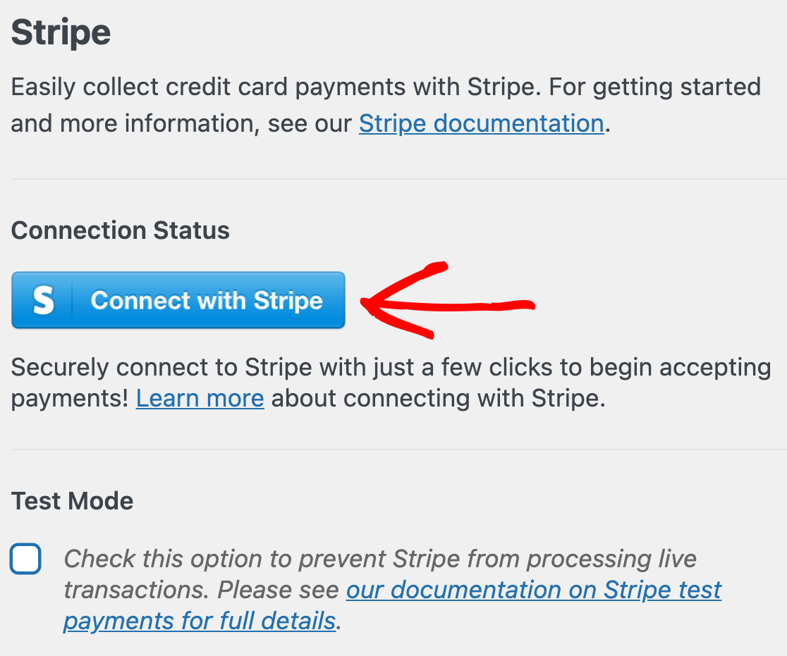 Connect with Stripe