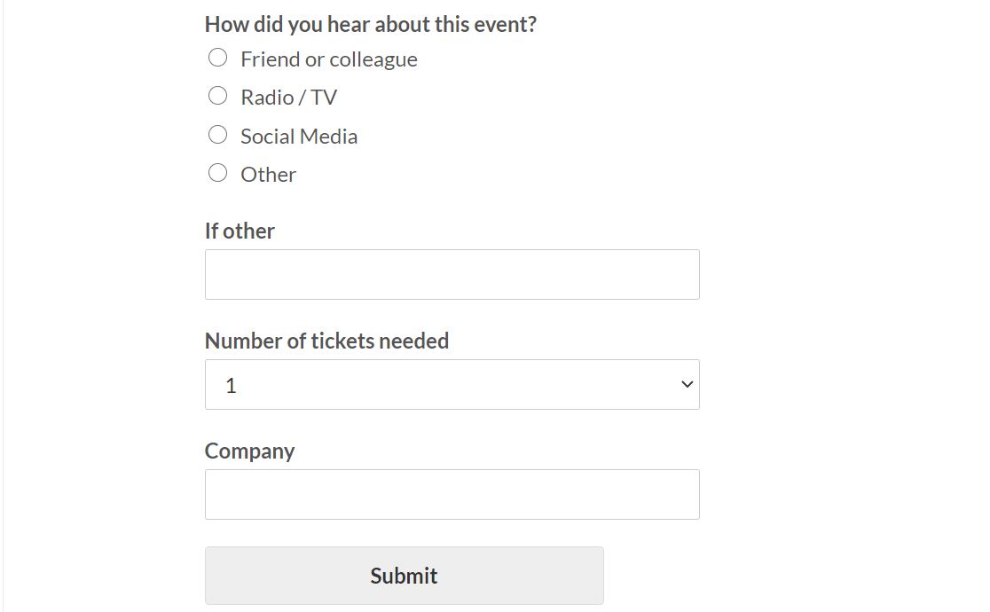 event registration form wpforms nonprofits