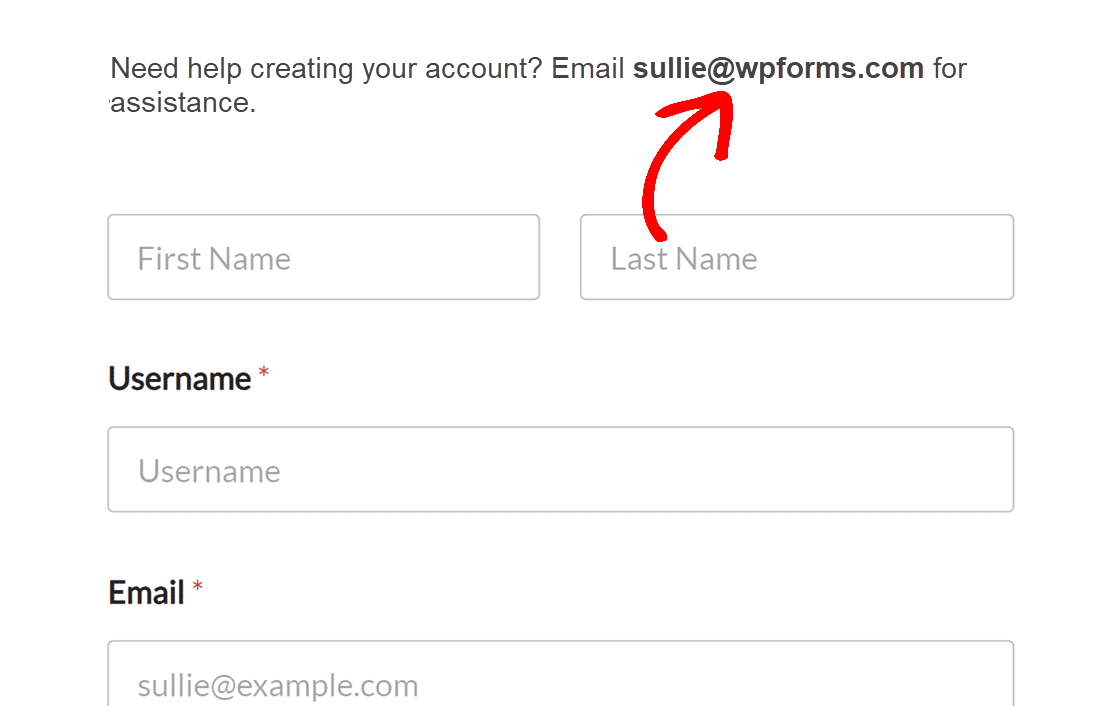 Displaying the admin email in a form description on the frontend using a Smart Tag