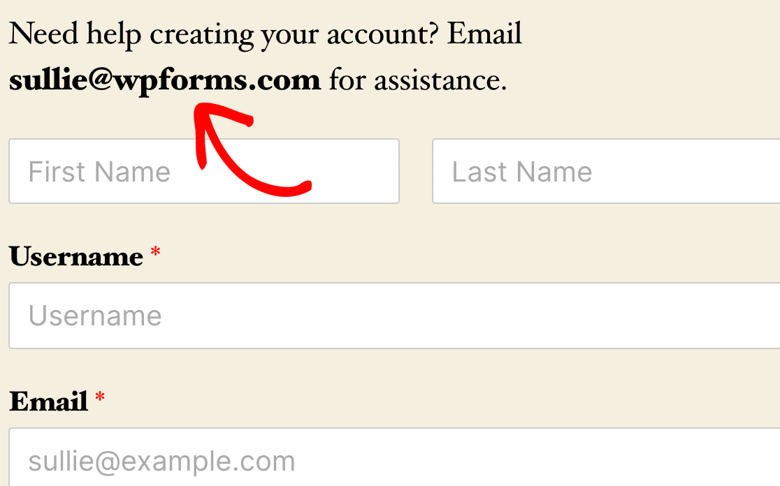 Displaying the admin email in a form description on the frontend using a Smart Tag