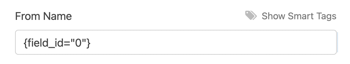 The default From Name for a notification email