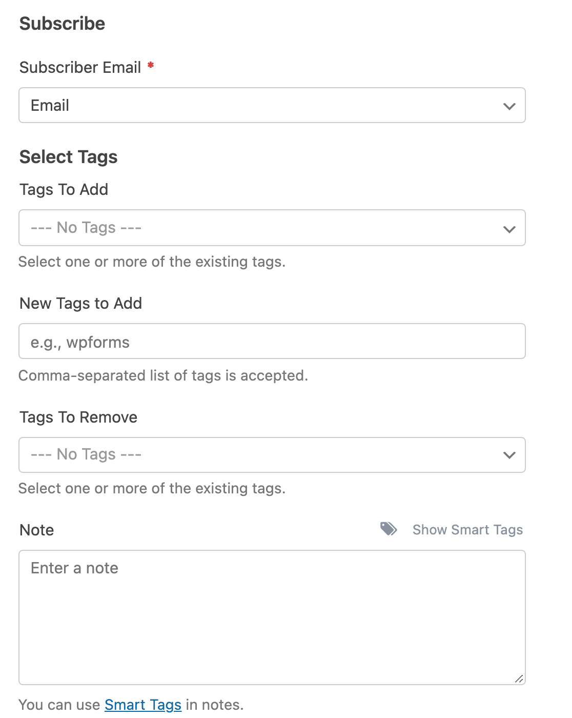 mailchimp-actions-settings