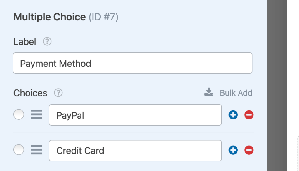 How to Allow Users to Choose a Payment Method in Your Form