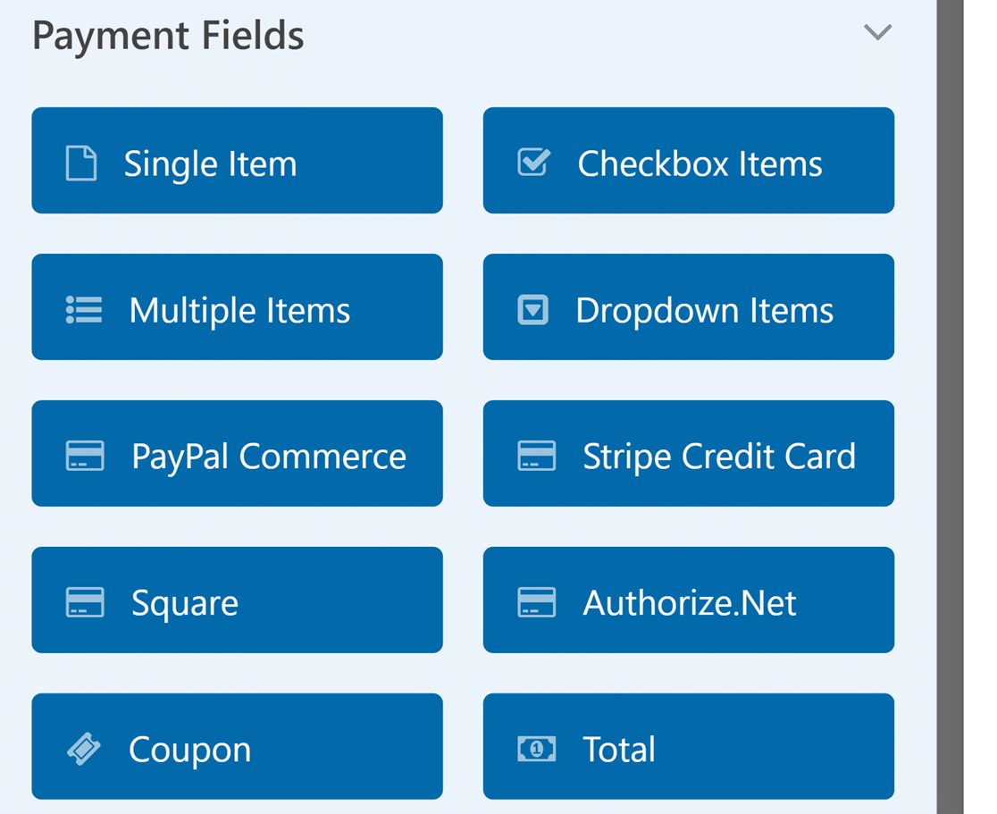 Adding a credit card field to a form