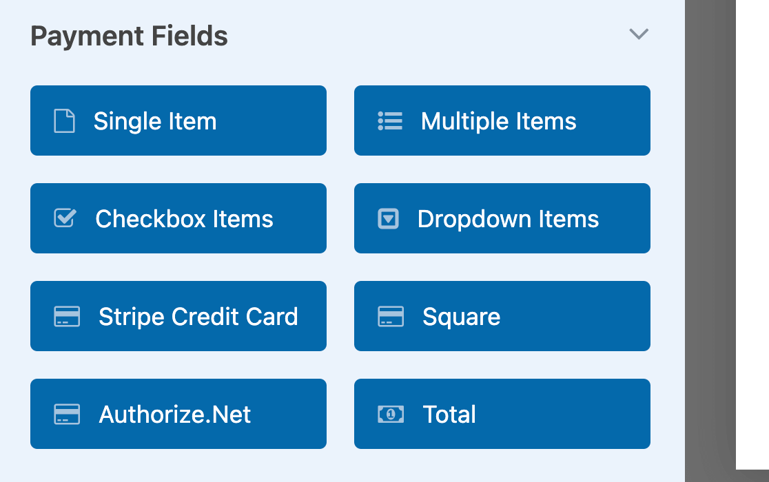 Adding a credit card field to a form