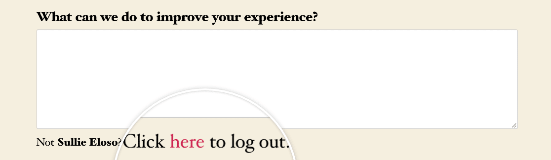 The {url_logout} Smart Tag on the frontend