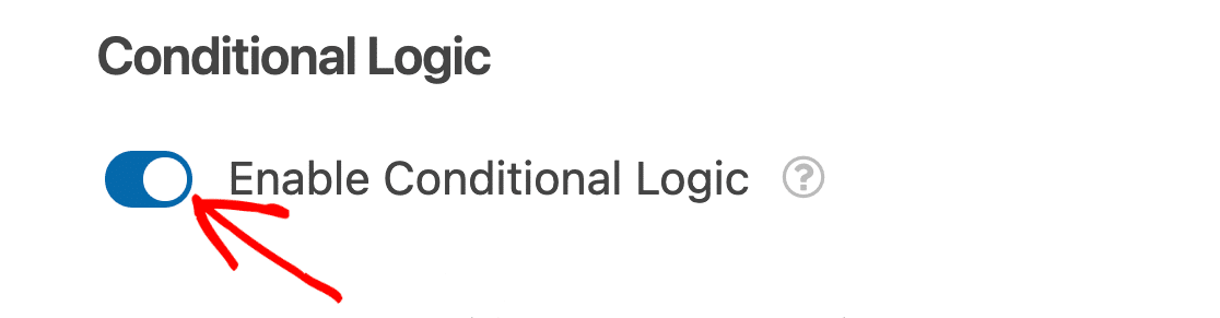 Enabling conditional logic for user registration