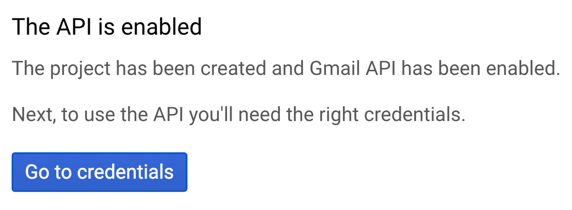 Go to Credentials in Google Cloud