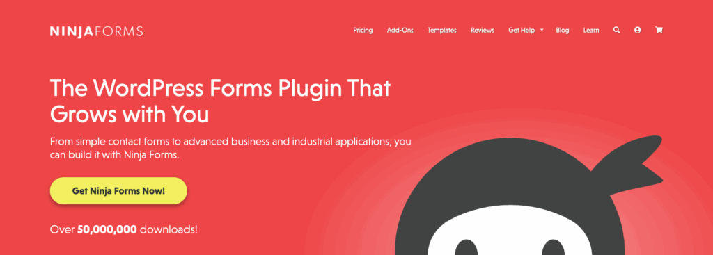 Homepage Ninja Forms