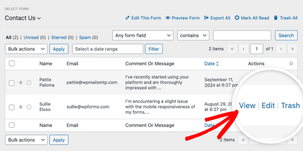 view entry wpforms - WPForms exibir wpforms de entrada