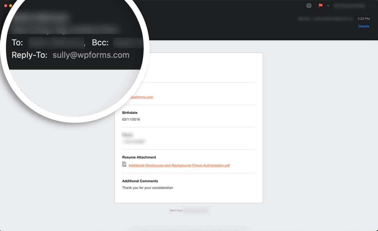 How to Add a BCC To WPForms Email Notifications