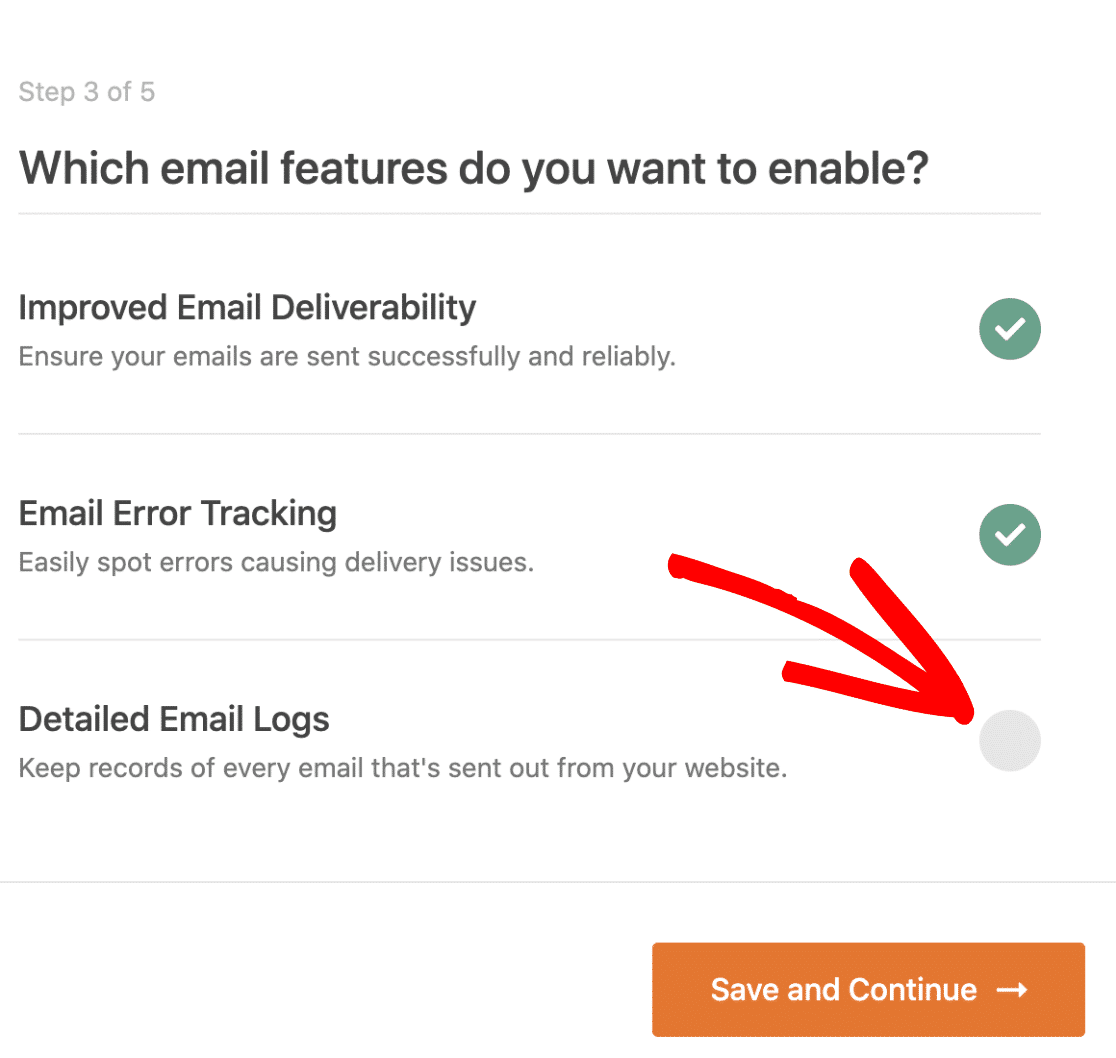Enable email logs in WordPress