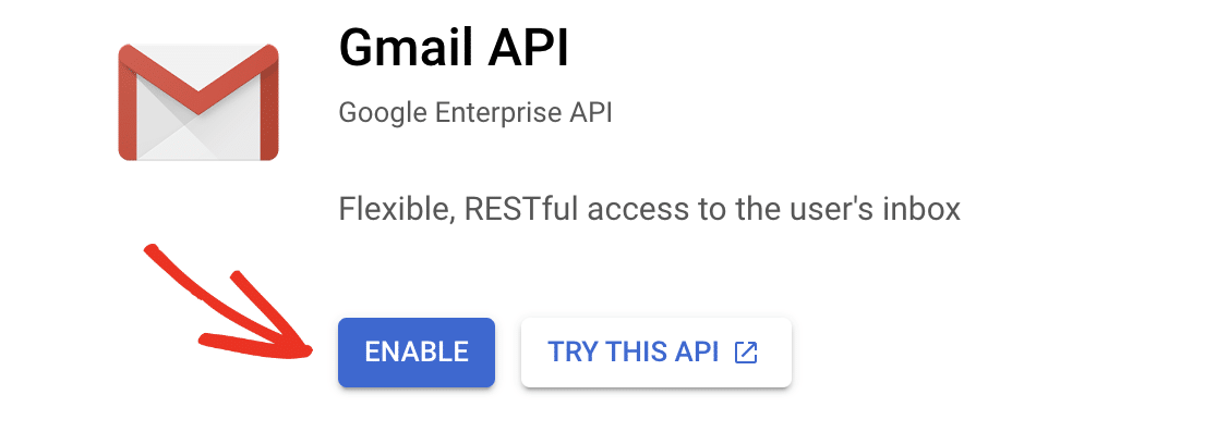 Activer l'API Gmail dans Google Cloud
