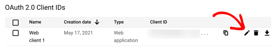 OAuth client ID list