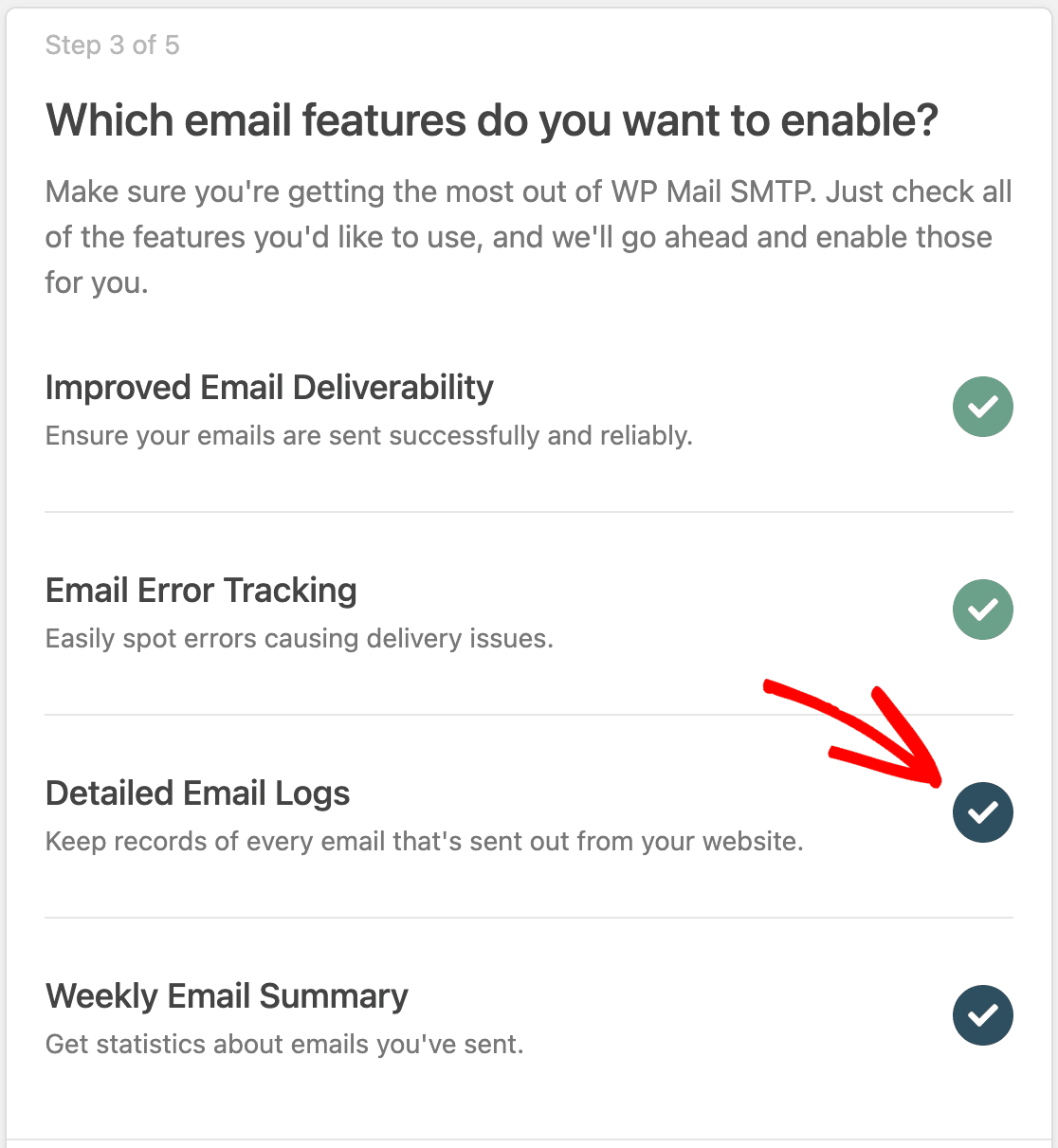 Enabling detailed email logs for WP Mail SMTP