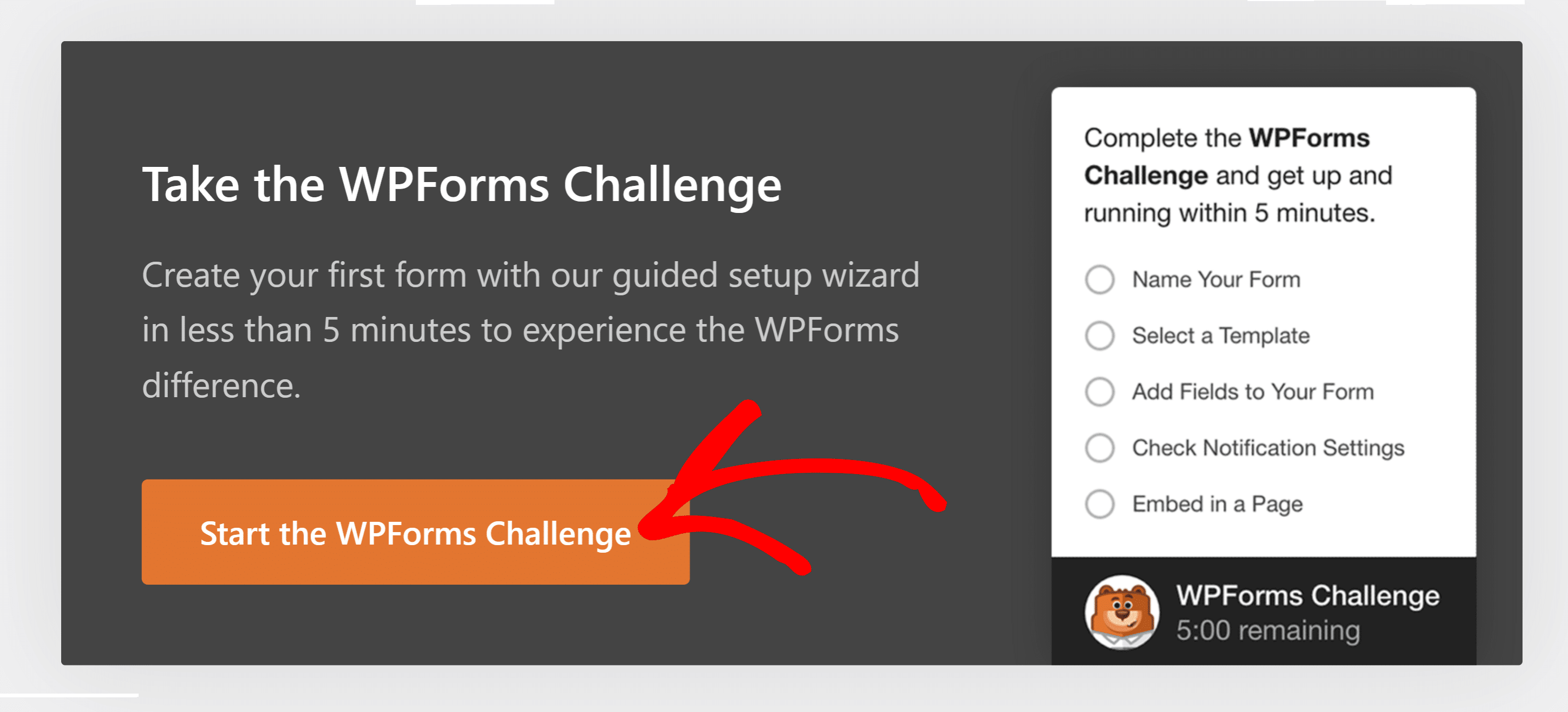 WPForms challenge