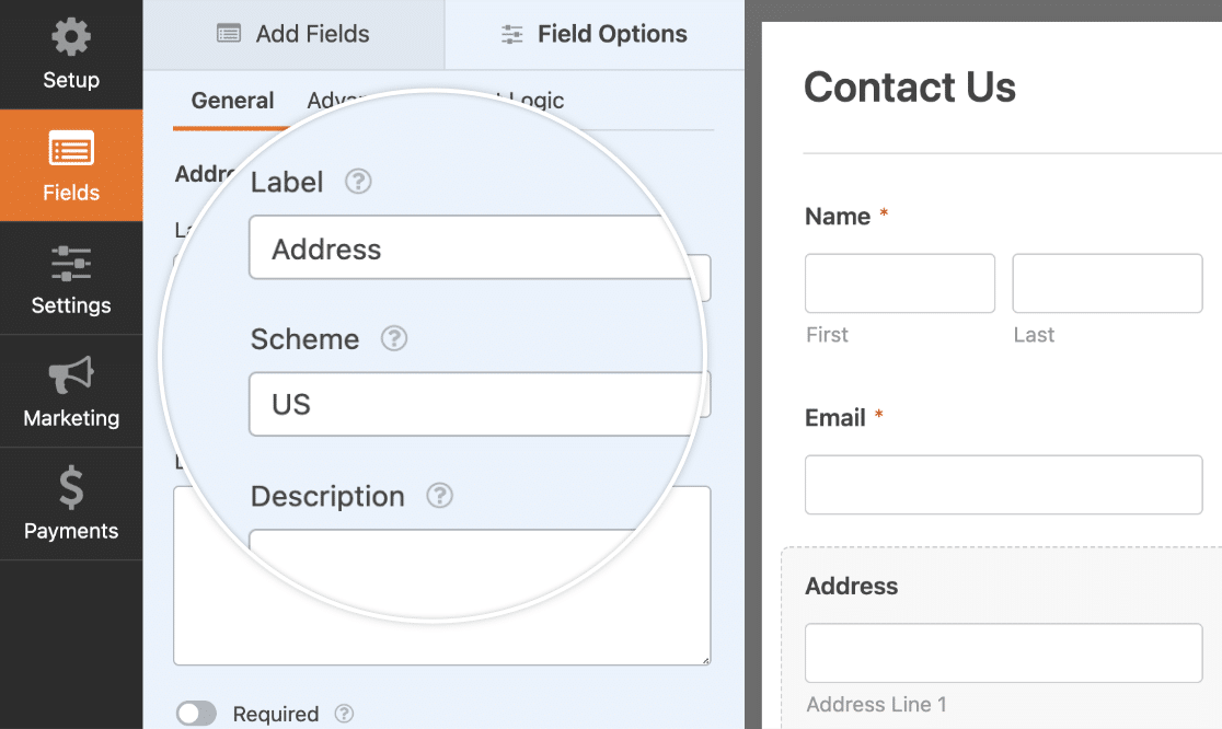 How to Customize the Address Field