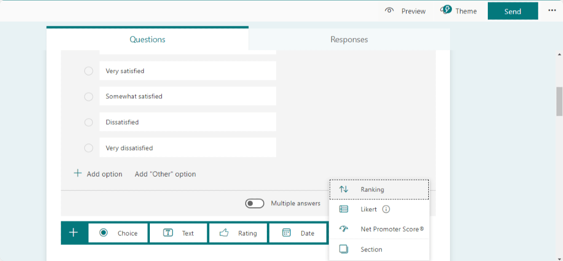 Microsoft Forms Features