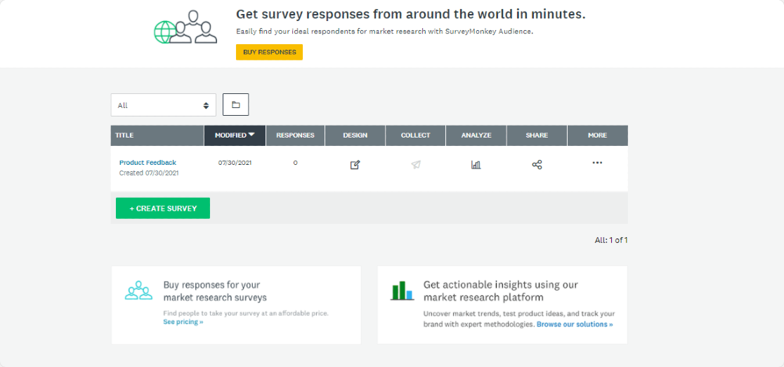 SurveyMonkey features