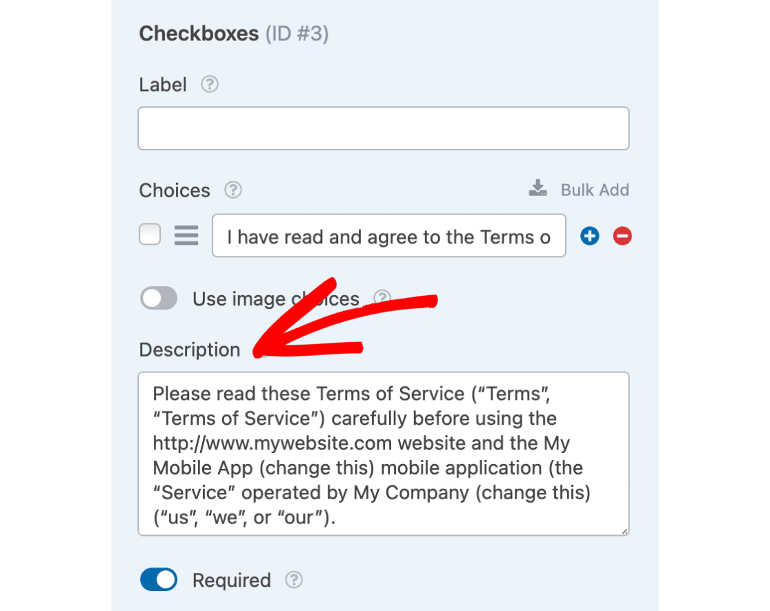 drupal login checkbox terms