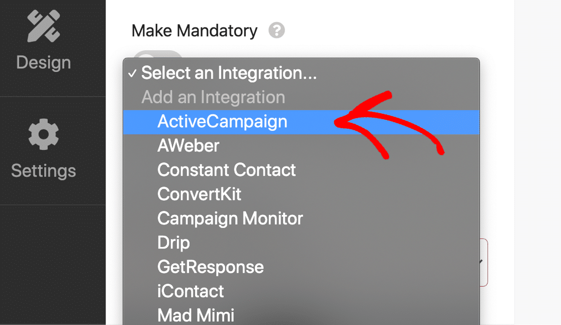 ActiveCampaign integration in RafflePress