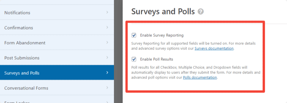 WPForms reporting