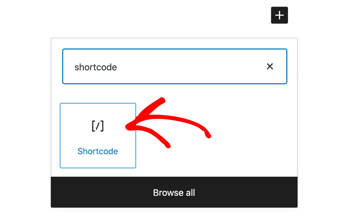 Shortcode block