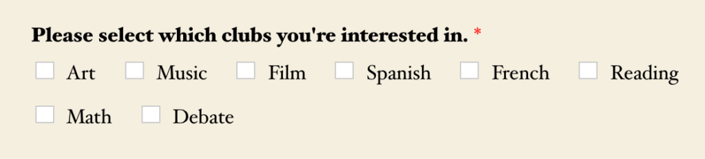 How to Customize the Checkboxes Field in WPForms