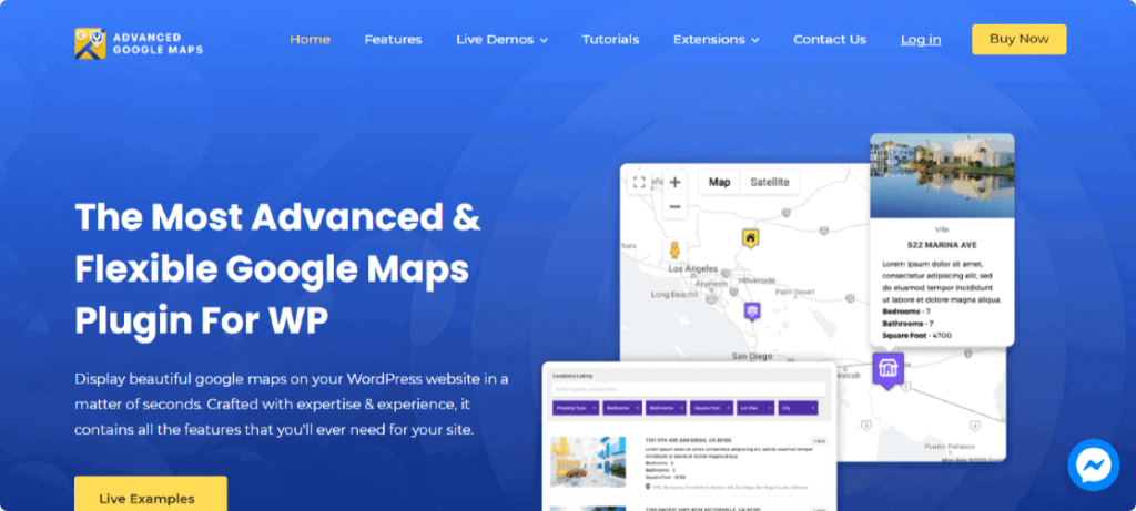 Advanced Google Maps Plugin For WordPress 1024x461 