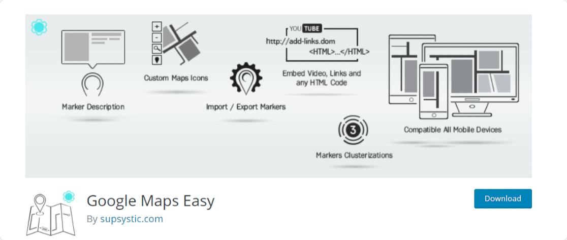 Google Maps Easy: WordPress map plugins